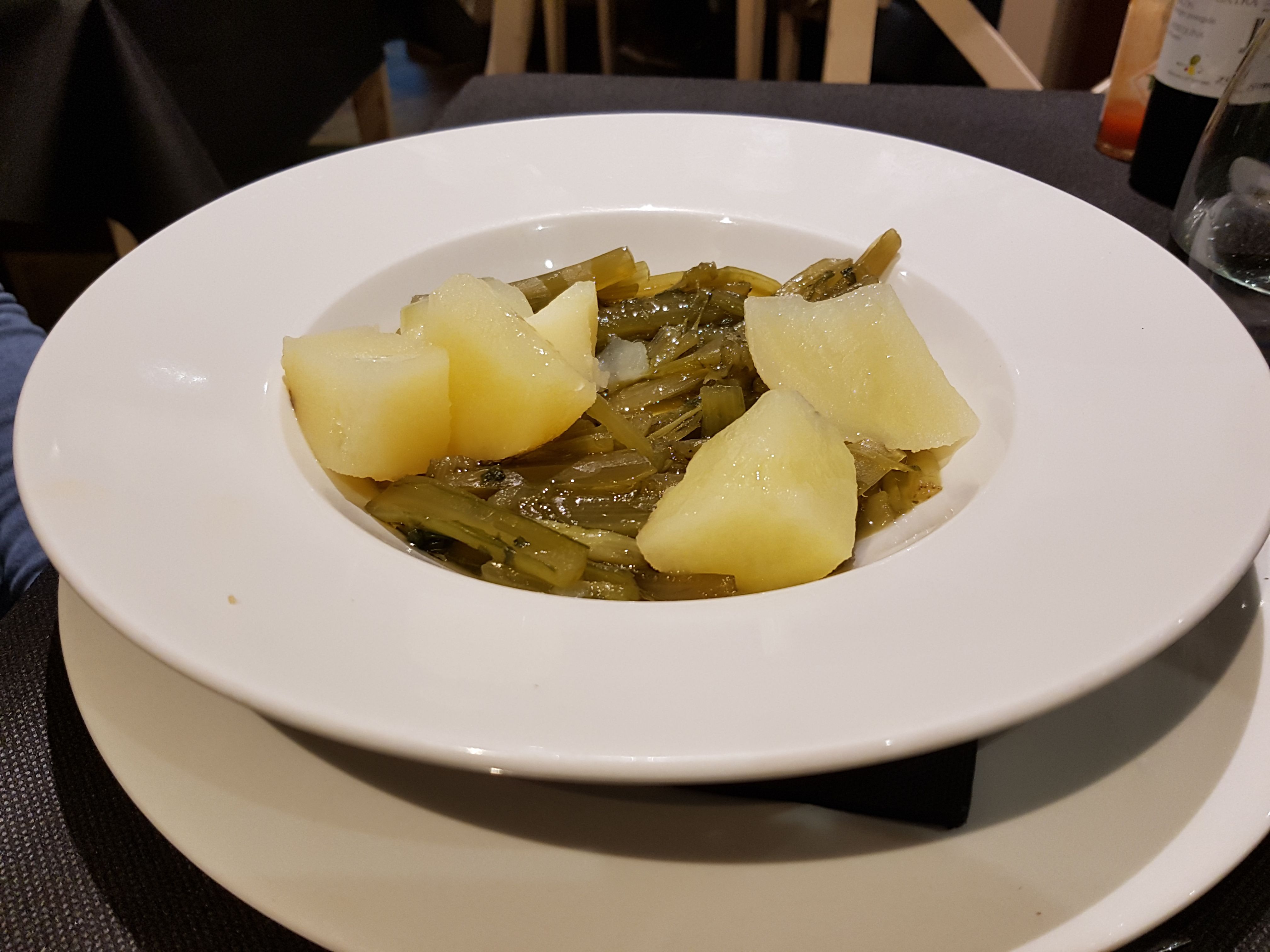 Borraja natural con patata