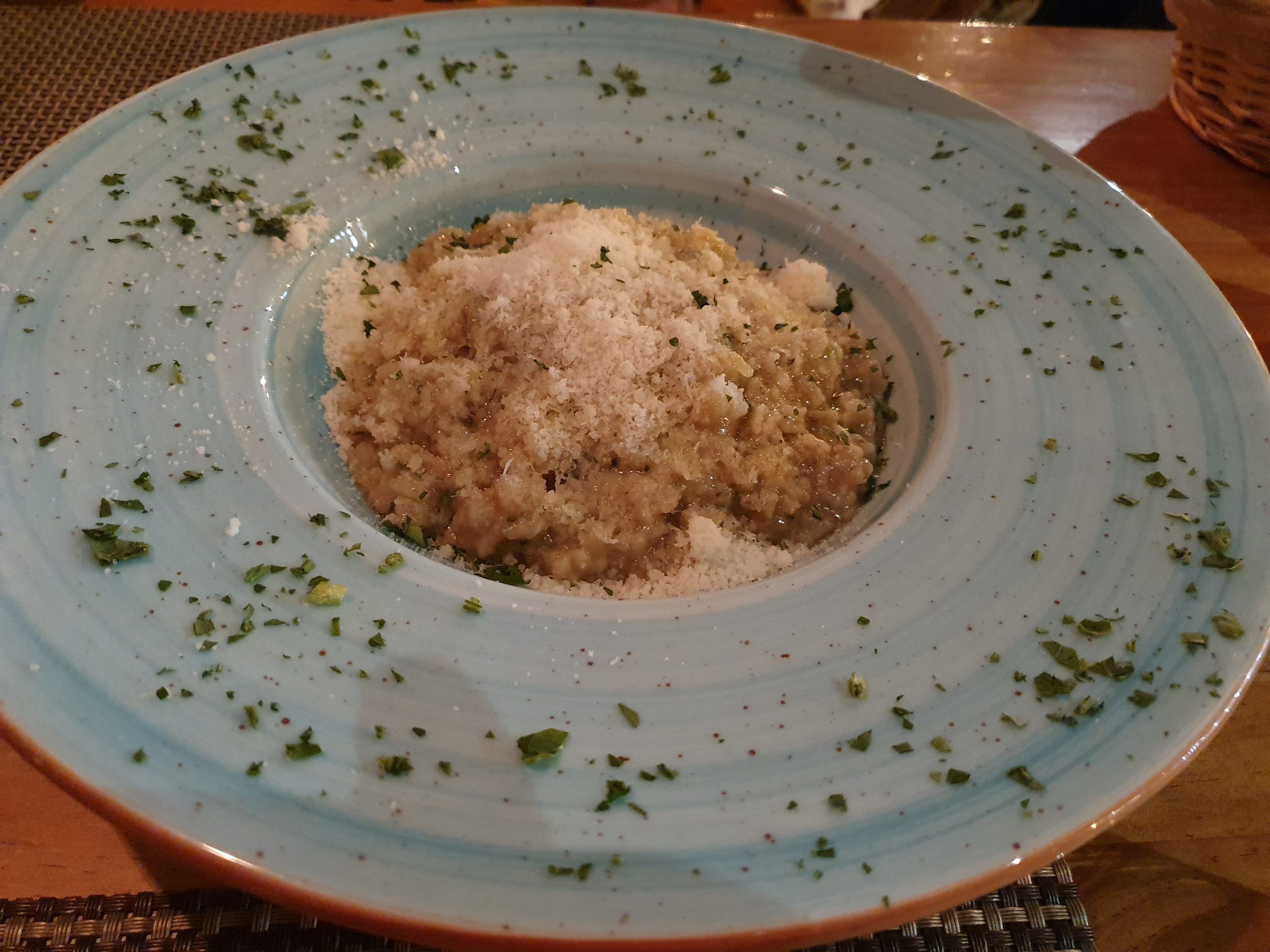 Risoto de boletus, setas y parmesano