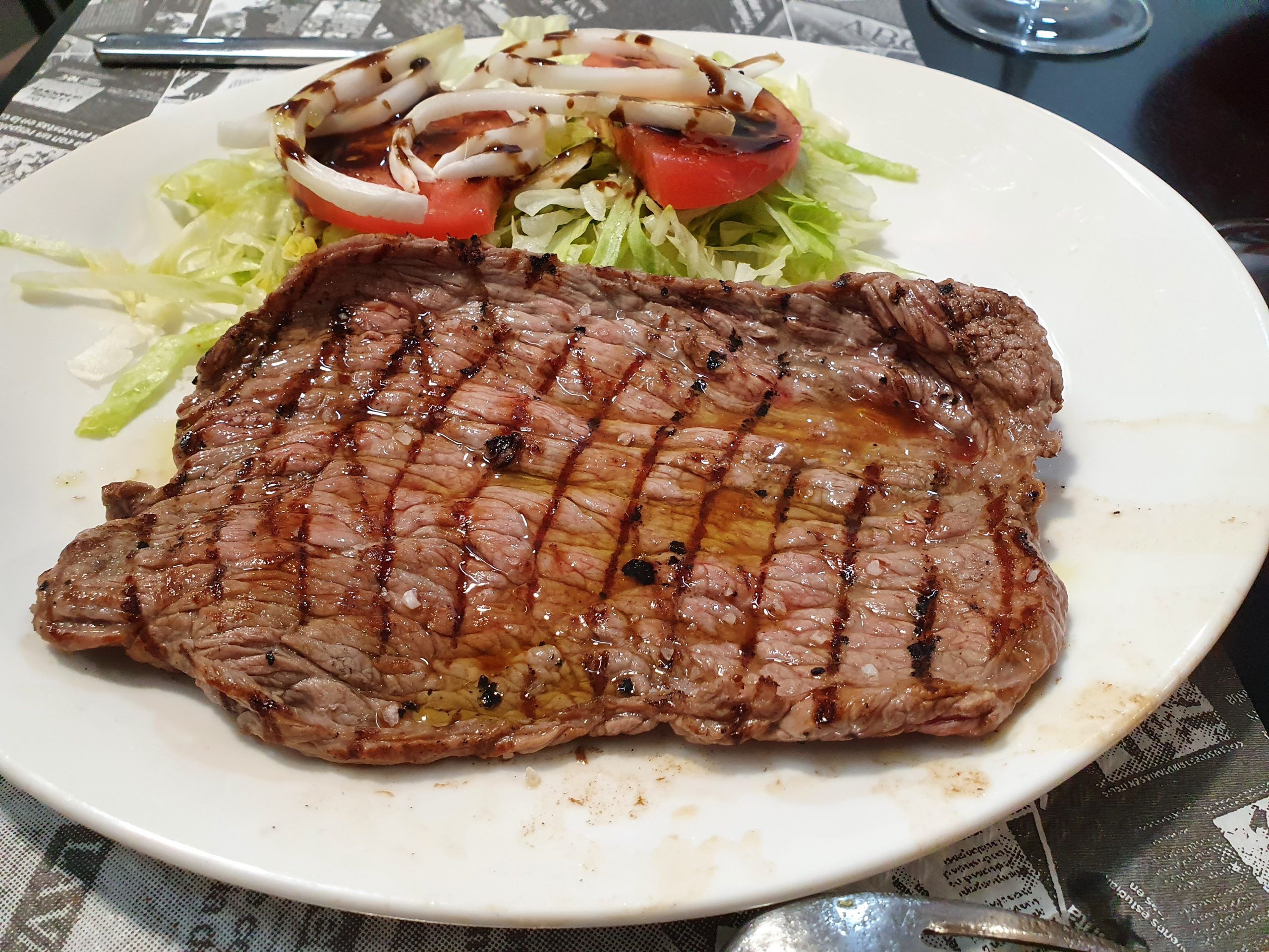 Bistec de ternera a la plarrilla