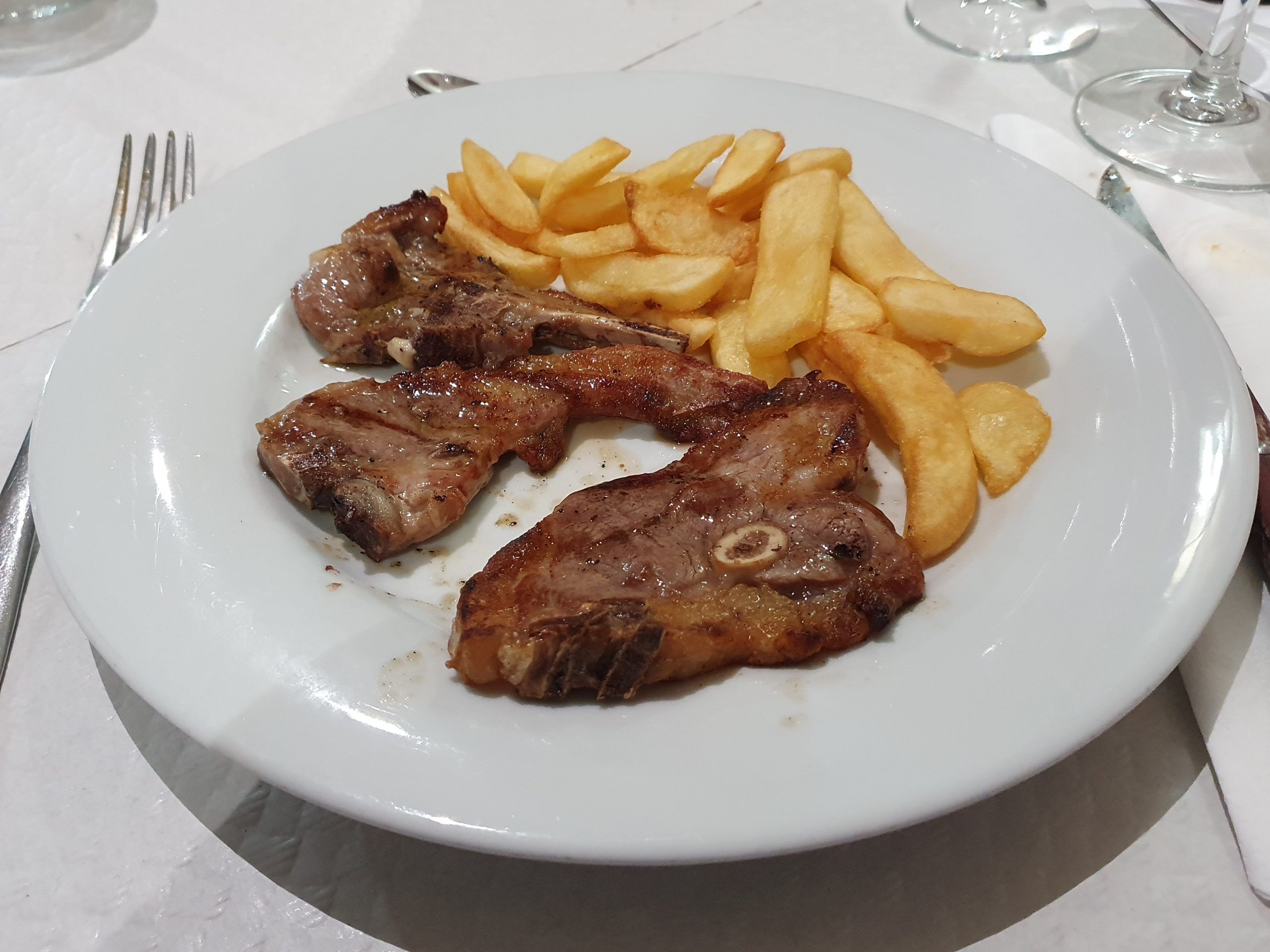 Costillas de ternasco a la brasa