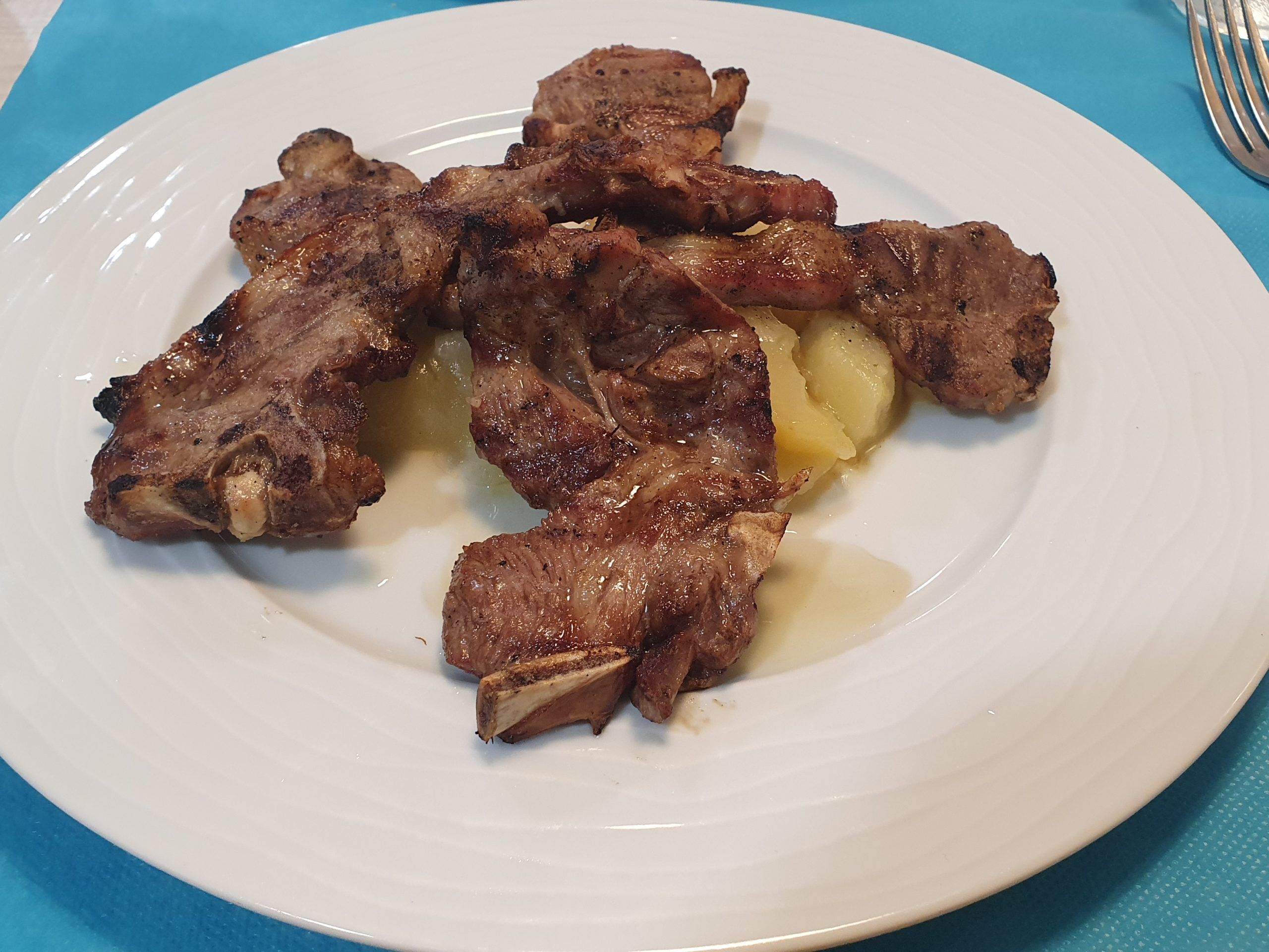 Costillas de ternasco a la parrilla