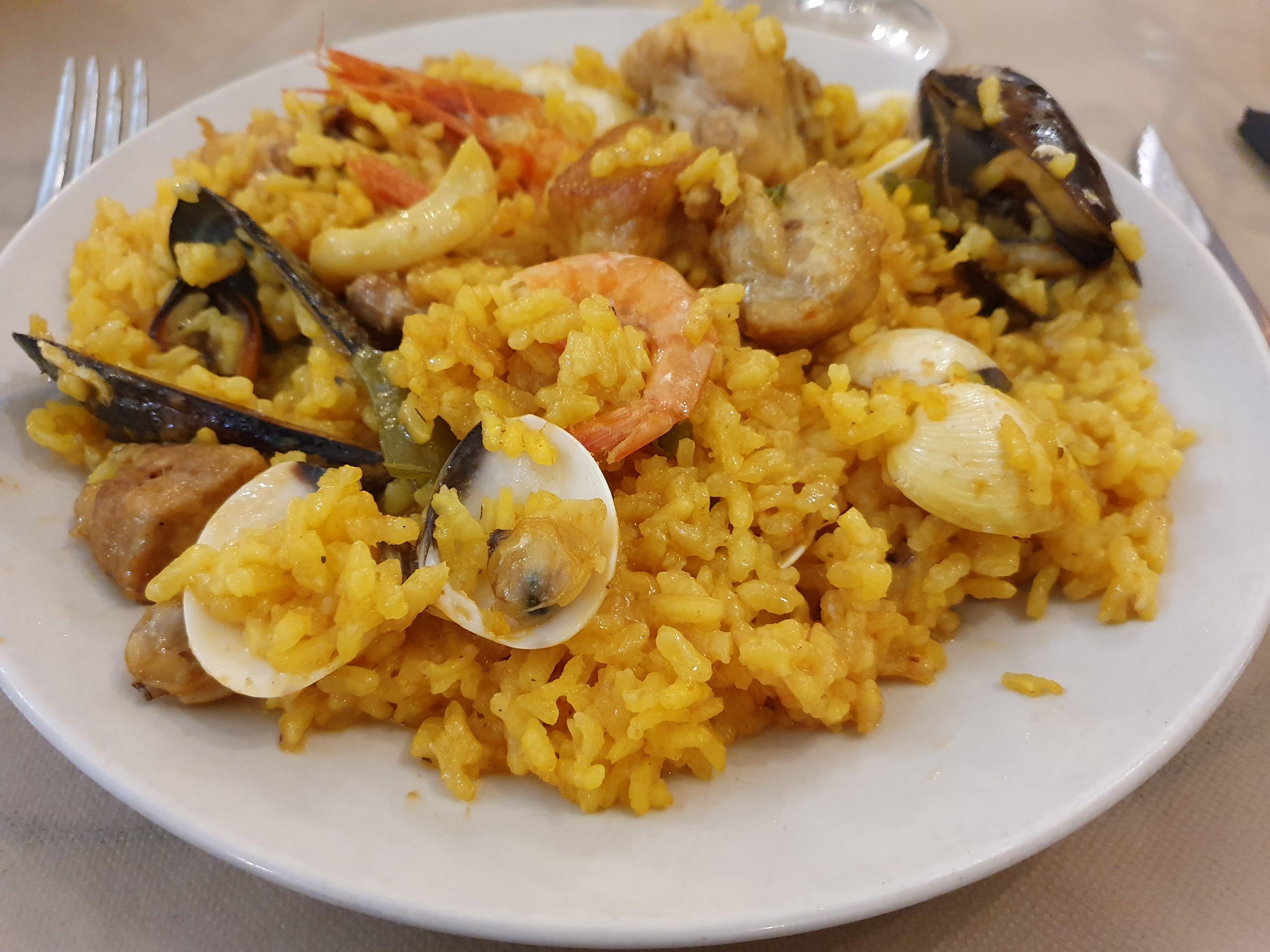 Paella de marisco