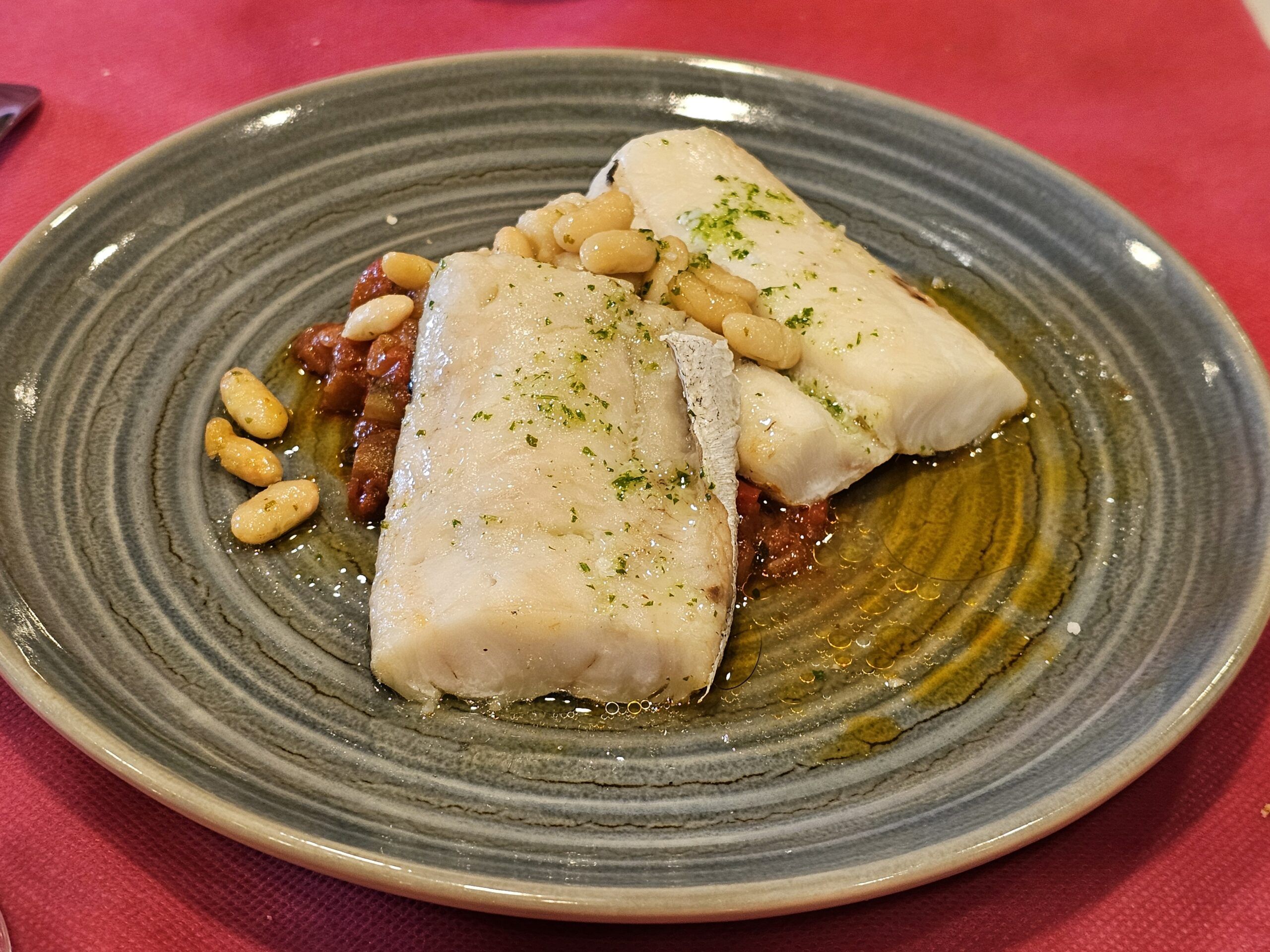 Merluza con Sanfaina
