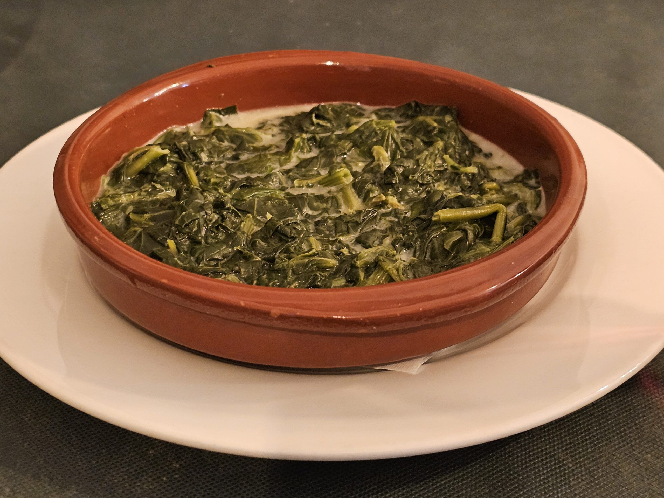Espinacas a la crema