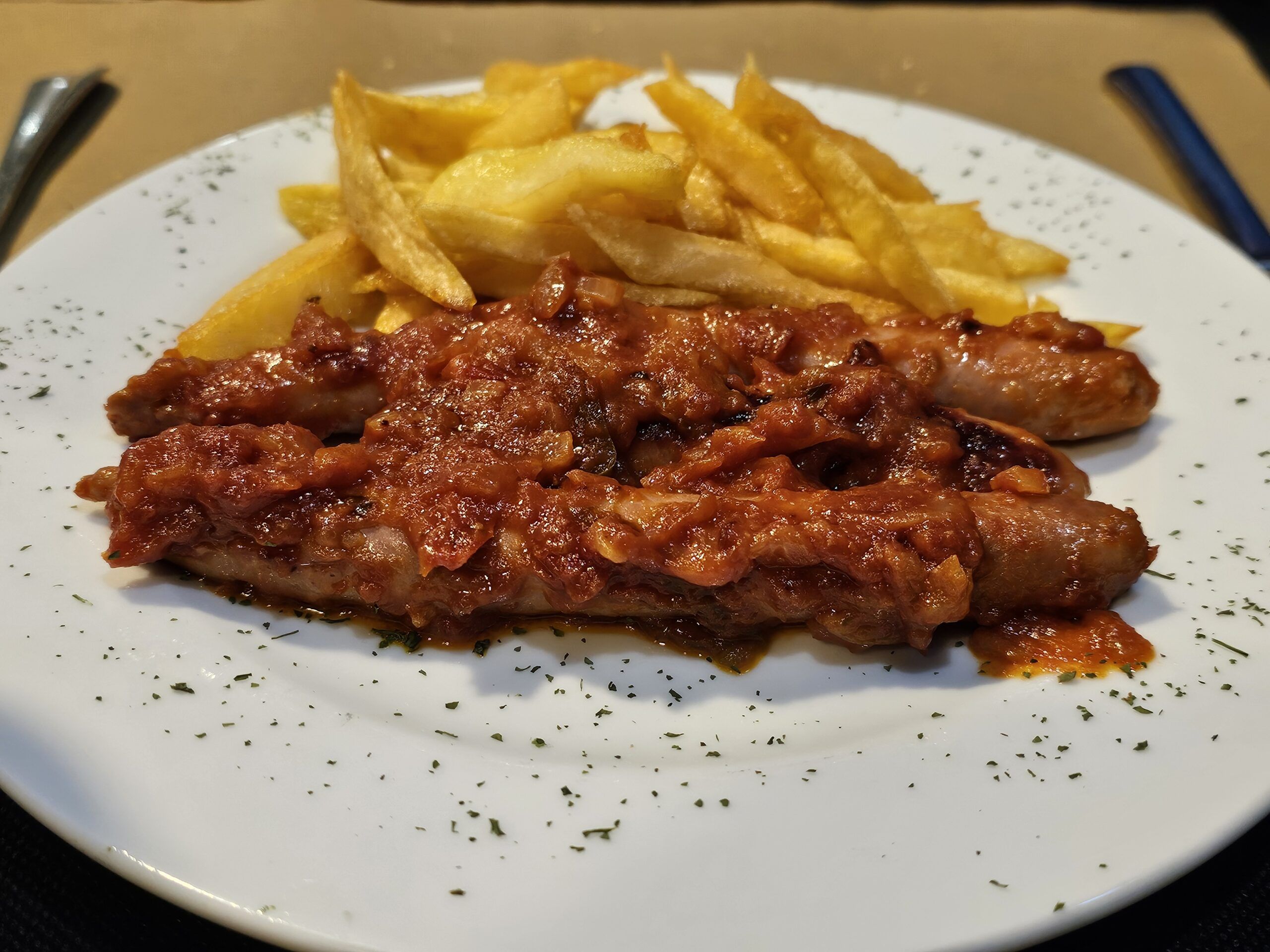 Salchichas a la riojana